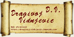 Dragivoj Vidnjević vizit kartica